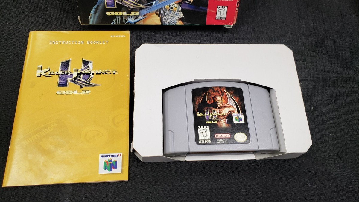 CIB KILLER INSTINCT GOLD NINTENDO 64 N64 VIDEO GAME COMPLETE IN