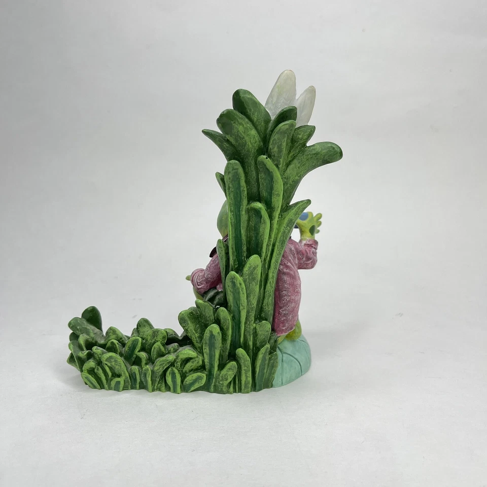 Винтажный 1998 лягушка держа кофейная чашка в пижаме PJ фото стойка 90-х фигурка декор - Изображение 3 из 4