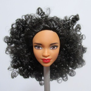 curly hair doll head