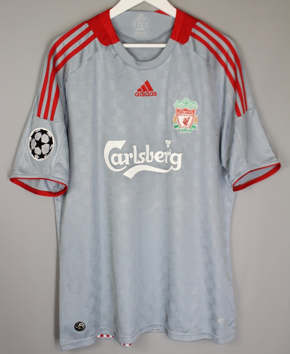 LIVERPOOL ENGLAND 2008/2009 AWAY FOOTBALL SHIRT JERSEY ADIDAS #8