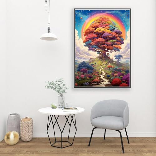 Tree Paint by Numbers Kit for Adults-Tree Paint by Numbers-Tree MT12267 ...