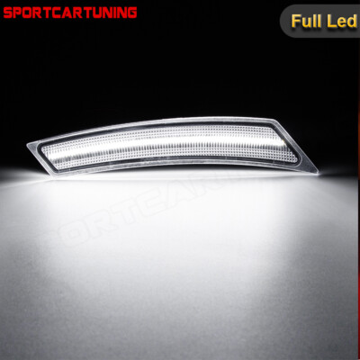 White LED Front Side Marker Reflector Light For 2022-2024 Nissan