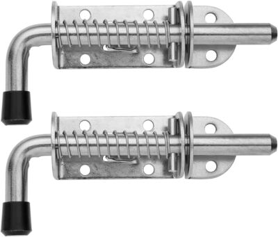 5 Inch Stainless Steel Spring Pin Latch 2 Pack Door Security Hardware