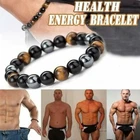 Men Women Therapeutic Energy Healing Natural Stone Stretch Beaded Bracelets Gift