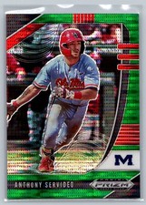 2020 Panini Prizm Draft Picks #PDP74 Anthony Servideo Green Pulsar Orioles 