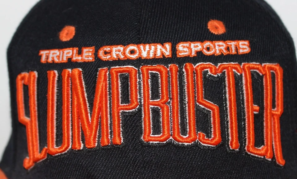 Triple Crown Sports Omaha SLUMPBUSTER Fitted Hat Cap Adult Size XL Black Orange - Image 2 of 4