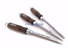 Narex (Made in Czech Republic)  3 pc set 6 mm, 10 mm, 12 mm Mortise Chisels