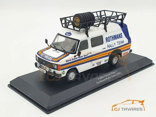 ALTAYA IXO FORD TRANSIT PHASE 2 ROTHMANS RALLY TEAM 1981 1/43