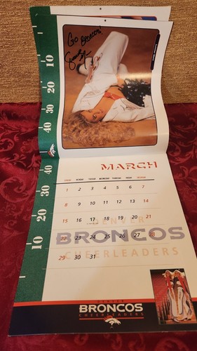 1998 Denver Broncos Cheerleaders Calendario con Autografi - Foto 6 di 15