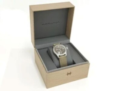 Hamilton Khaki H682010 Brown Dial Khaki Canvas Quartz Watch