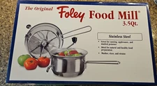 Stainless Steel Food Mill Cookware, 3.5 Quart NEW Mirro 50025 Foley New Sealed