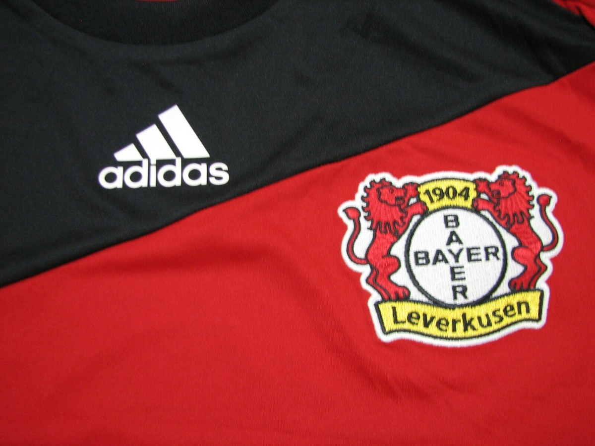 【珍品】adidas Bayer Leverkusen サッカーシャツ L 2007-08 Bayer Leverkusen Match Issue Home L/S Shirt #16