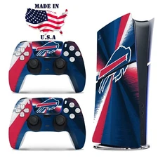 Buffalo Bills PS5 Console & Controller Vinyl Skin Wrap Decal Set