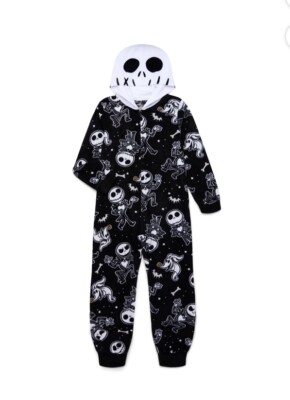 Disney The Nightmare Before Christmas Jack Skellington Pajamas Union Suit Medium