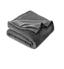 Bare Home Microplush Fleece Blanket, Plush, Ultra Soft, King, Gray