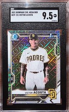 2021 Bowman Chrome Victor Acosta 1st Bowman Mega Mojo Refractor Padres #BCP-151