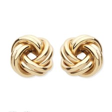 9ct Yellow Gold Celtic Love Knot Stud Earrings