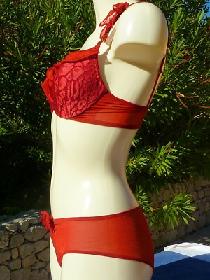 Soutien-gorge Andres Sarda Balconnet 90D/75D/34D Modèle Condal Rembourré - Neuf Avec étiquettes, Couleur Ivoire