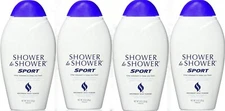 Shower to Shower Body Powder SPORT 8oz ( 4 pack ) WHITE 