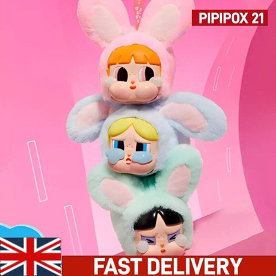 POP MART CRYBABY Powerpuff Girls Serie Vinyl Gesicht Plüsch Spielzeug Geschenk