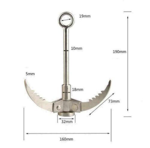 Bergsteigerhaken bis 400KG Wurfanker Kletterhaken Enterhaken Bootshaken Outdoor - Bild 3 von 16