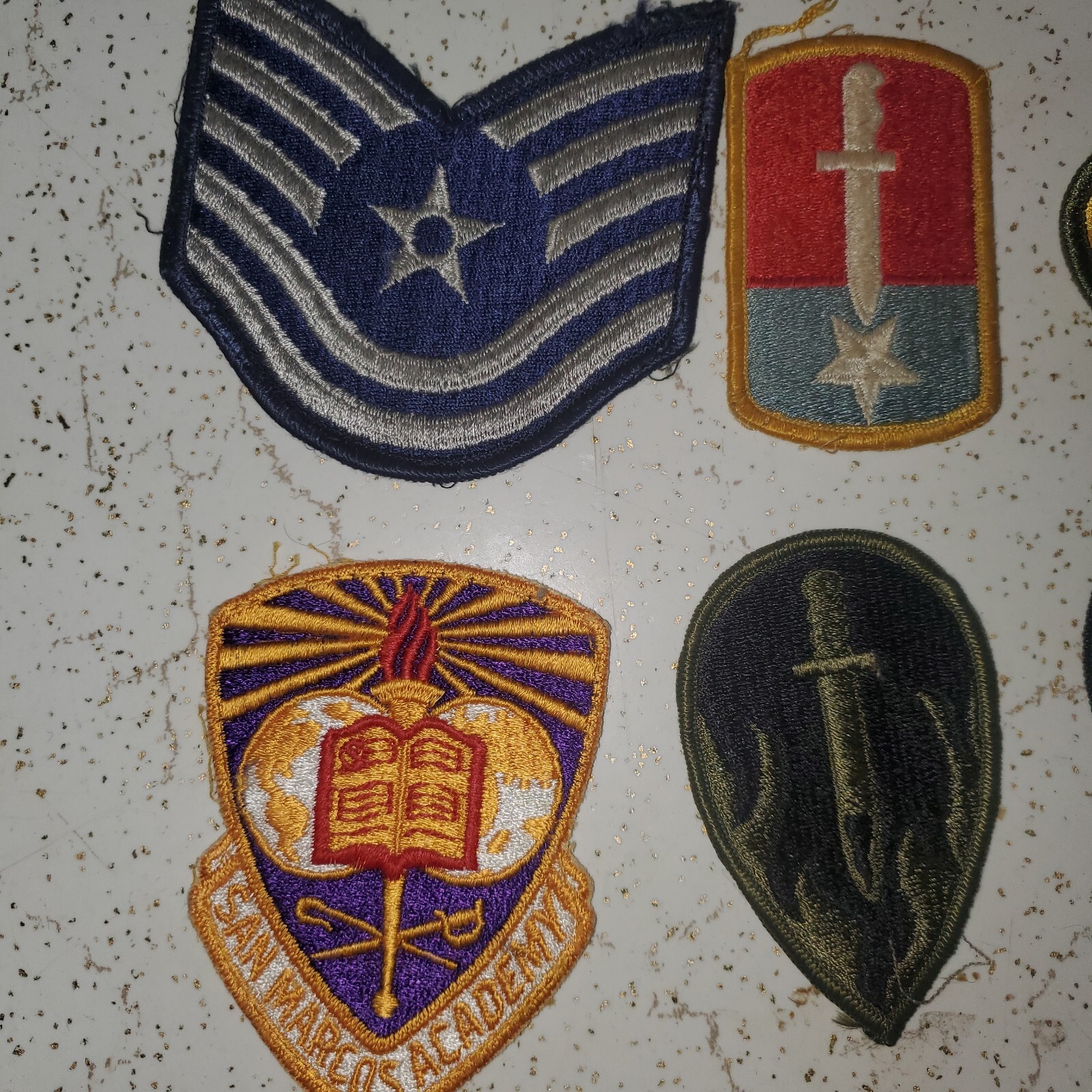Authentic Lot Of 14 Vintage Military Patches Uniform Used | eBay
