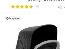 Black chevron bugaboo donkey canopy