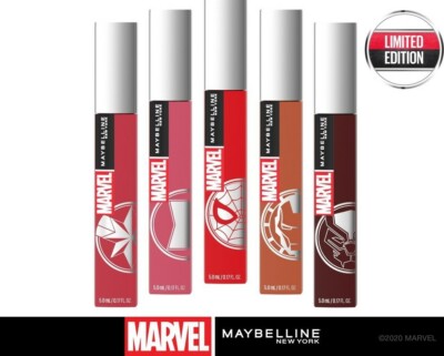 Maybelline Marvel SuperStay matte Tinte flüssiger Lippenstift 5ml - WÄHLEN - NEU versiegelt