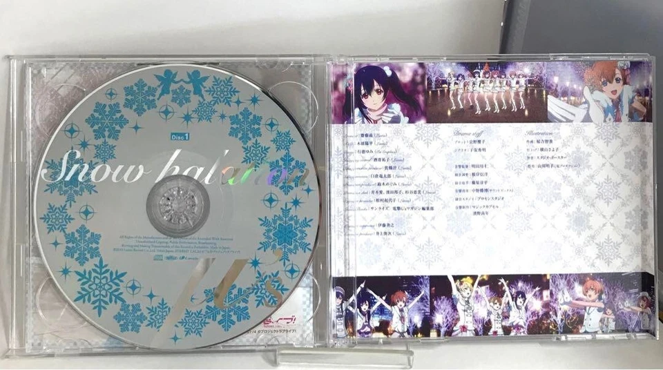μ's Snow halation ограниченного тиража любовь концерт CD DVD Японии LACM-4774 4540774407743 - Изображение 4 из 4
