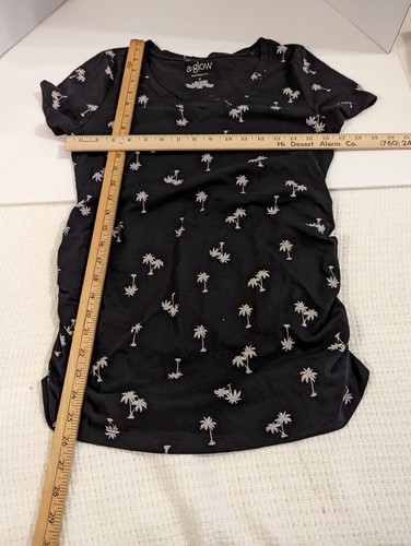 Top laterale da donna a.Glow Maternity manica corta arricciato - taglia S - Foto 2 di 5