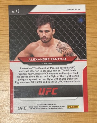2021 Panini UFC Alexandre Pantoja SILVER PRIZM #46 Flyweight | eBay