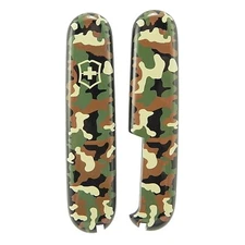 New Victorinox 91mm HANDLE / SCALE  2 Piece KIT  in Timber Camo