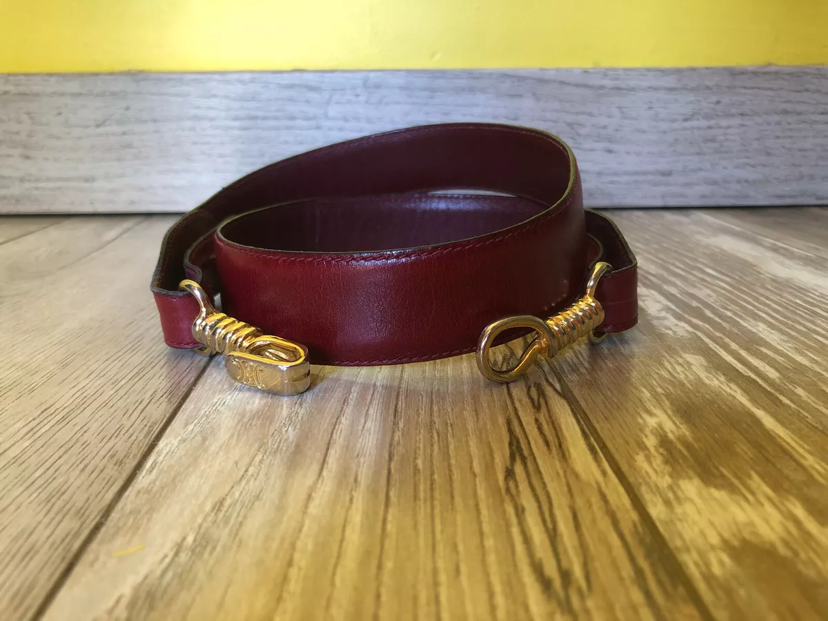 Ceinture cuir bordeaux top