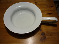 alte Bettpfanne Nachttopf Schiefer  im Krankenhaus Emaille 1920-iger Jahre Oma