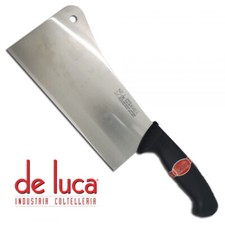 COLTELLO MANNAIA DA CUCINA MACELLAIO DE LUCA LAMA 220mm IN ACCIAIO INOX