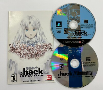 .hack INFECTION (Sony PlayStation 2, 2003) Discs + Manual Only