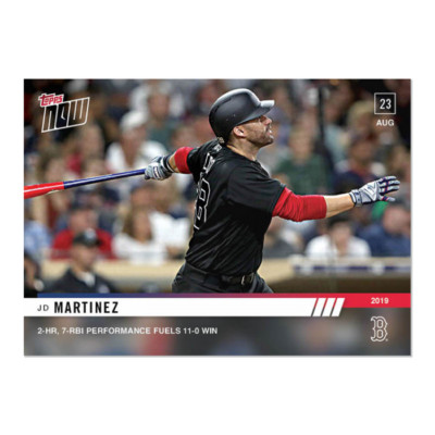 2019 Topps NOW JD Martinez #742 ~ Boston Red Sox ~ 2 HR, 7 RBI Night!