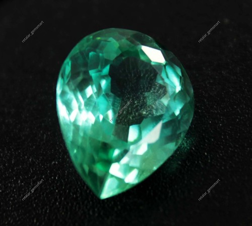 Piedra preciosa suelta en forma de pera certificada zafiro Montana natural de... - Imagen 6 de 6