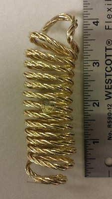 Vintage Barrette! Gold Tone Metal! Swirl Barrette! Unique old hard to find Item!