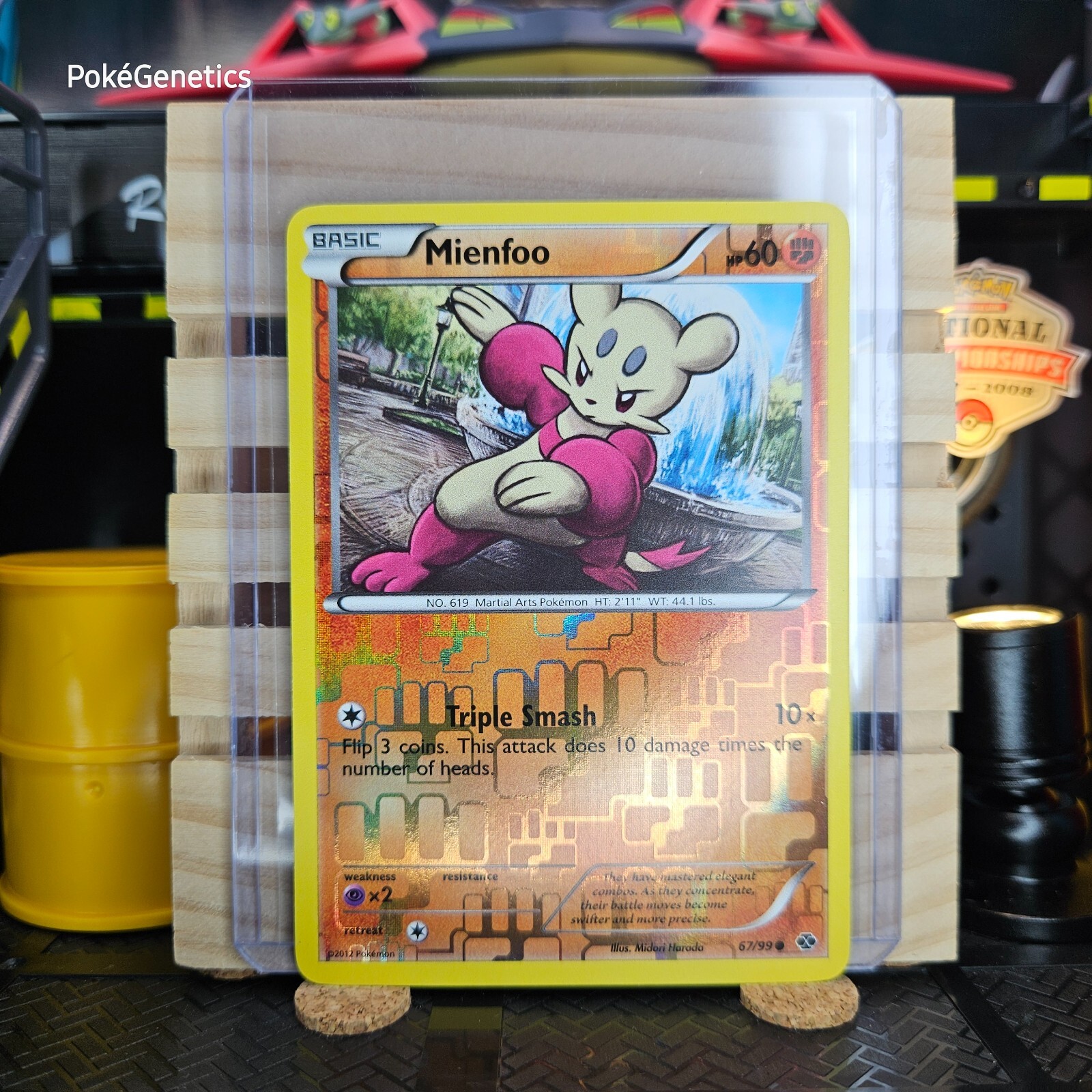 Mienfoo Reverse Holo Next Destinies 67/99 Pokémon TCG Common Black & White 4