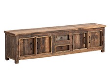 TV-Bank Sumatra 185cm Lowboard Altholz rustikal Fernsehbank Wohnzimmer Möbel