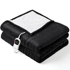 Homemate Electric Heated Blanket Twin - 62"x84" Heating Bed Blankets Throw wi...