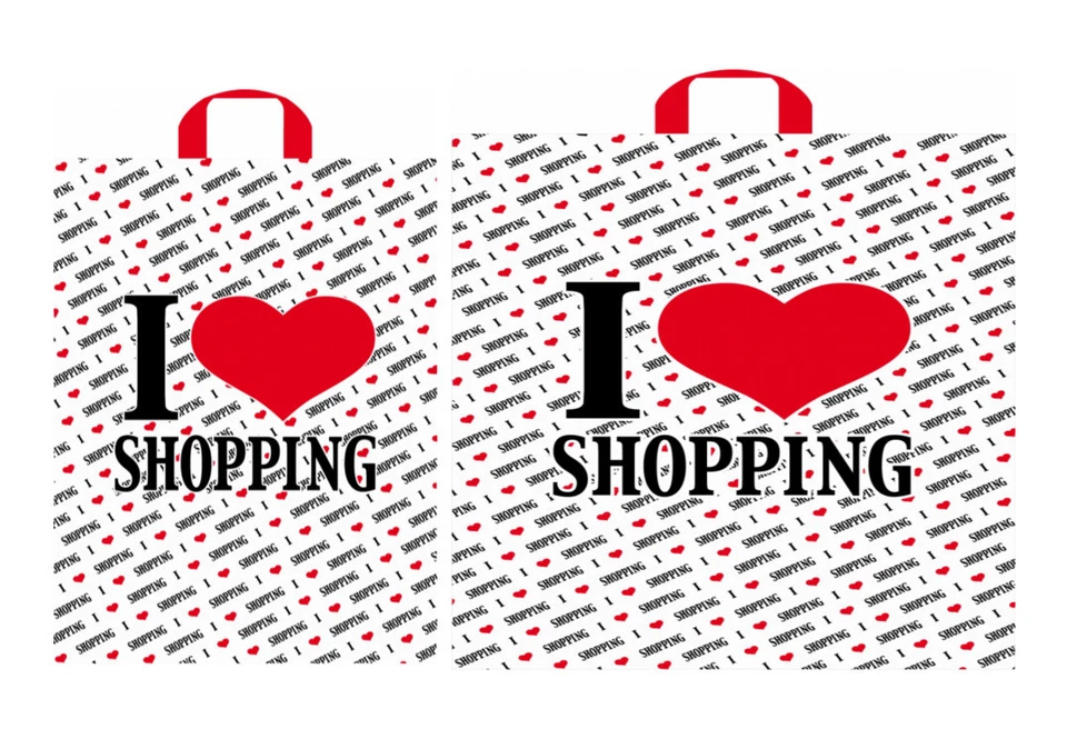 MARKENLOS Tragetaschen,Plastiktüten, Tüte,Plastiktaschen, Tüten mit Schlaufen