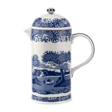Spode Blue Italian 28 Oz Cafetiere (Coffee French Press), Porcelain