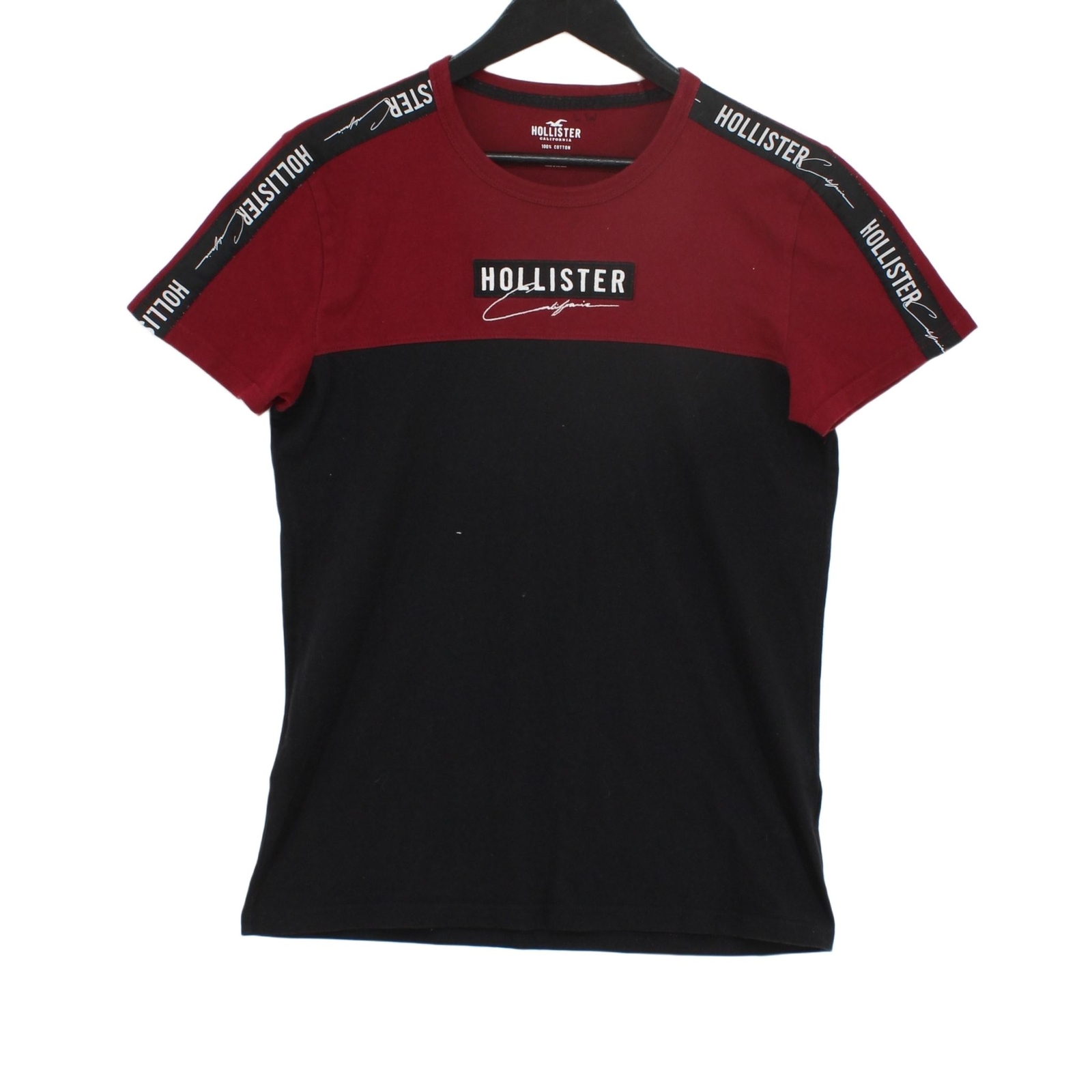 ALTRA Hollister T Shirt Uomo S Nera Grafica 100% Altro Basic