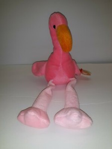 Rare Ty Beanie Baby Pinky The Flamingo With Errors Ebay