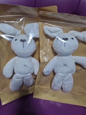 Lot De 2 Doudous Mon Grand Lapin Blanc Neuf Libellule - Photo 1/2