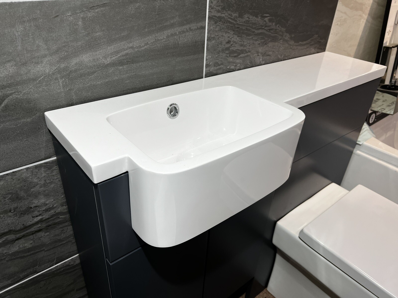 Ex Display R2 Bathrooms Muse Fitted Furniture Midnight Grey eBay