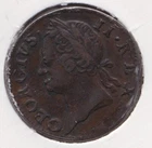 CB3774) Hibernia (Ireland) 1760 Farthing. Great condition for its age. gVF.