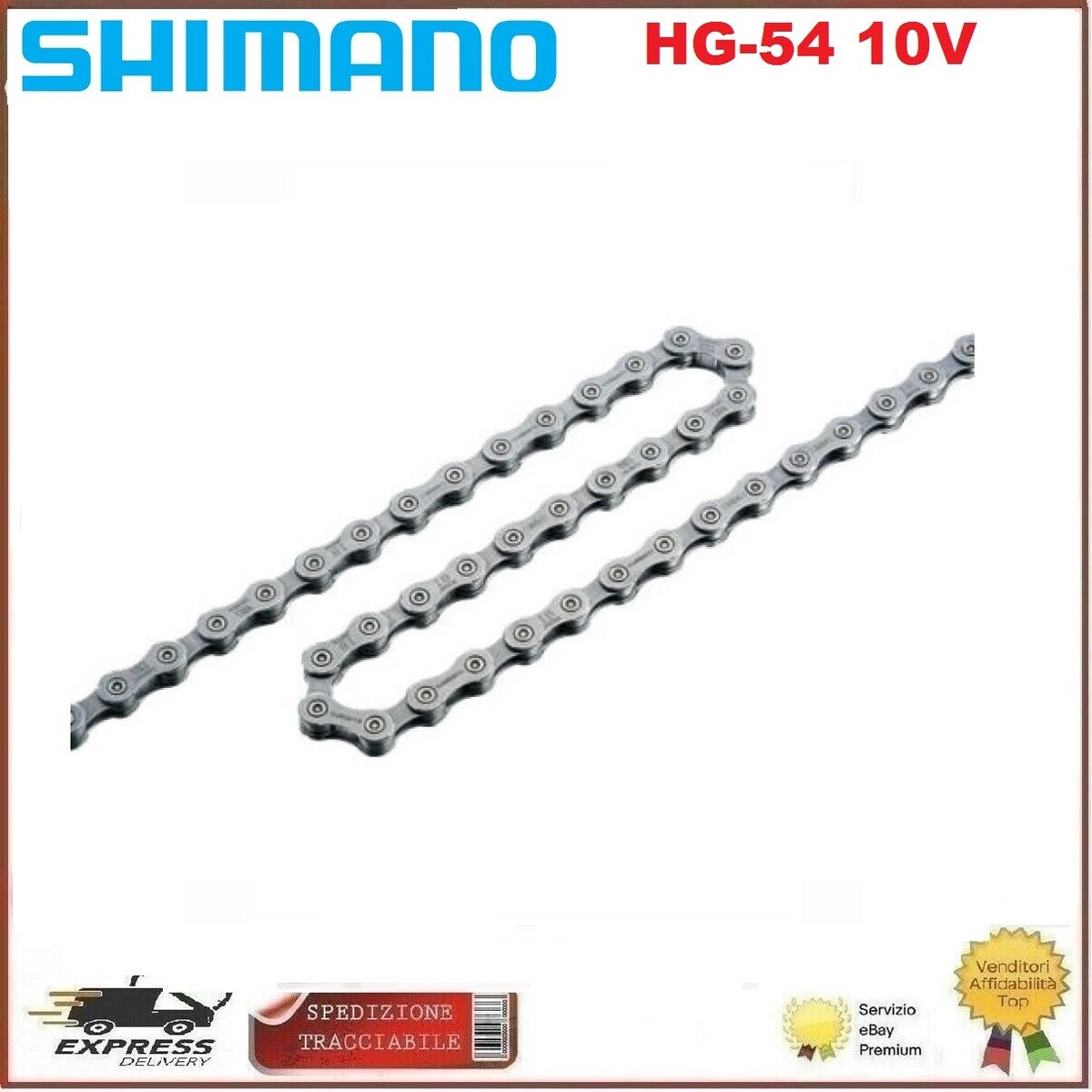 Shimano Catena Bicicletta Mtb 10 Velocità Deore 116 maglie CN-HG54